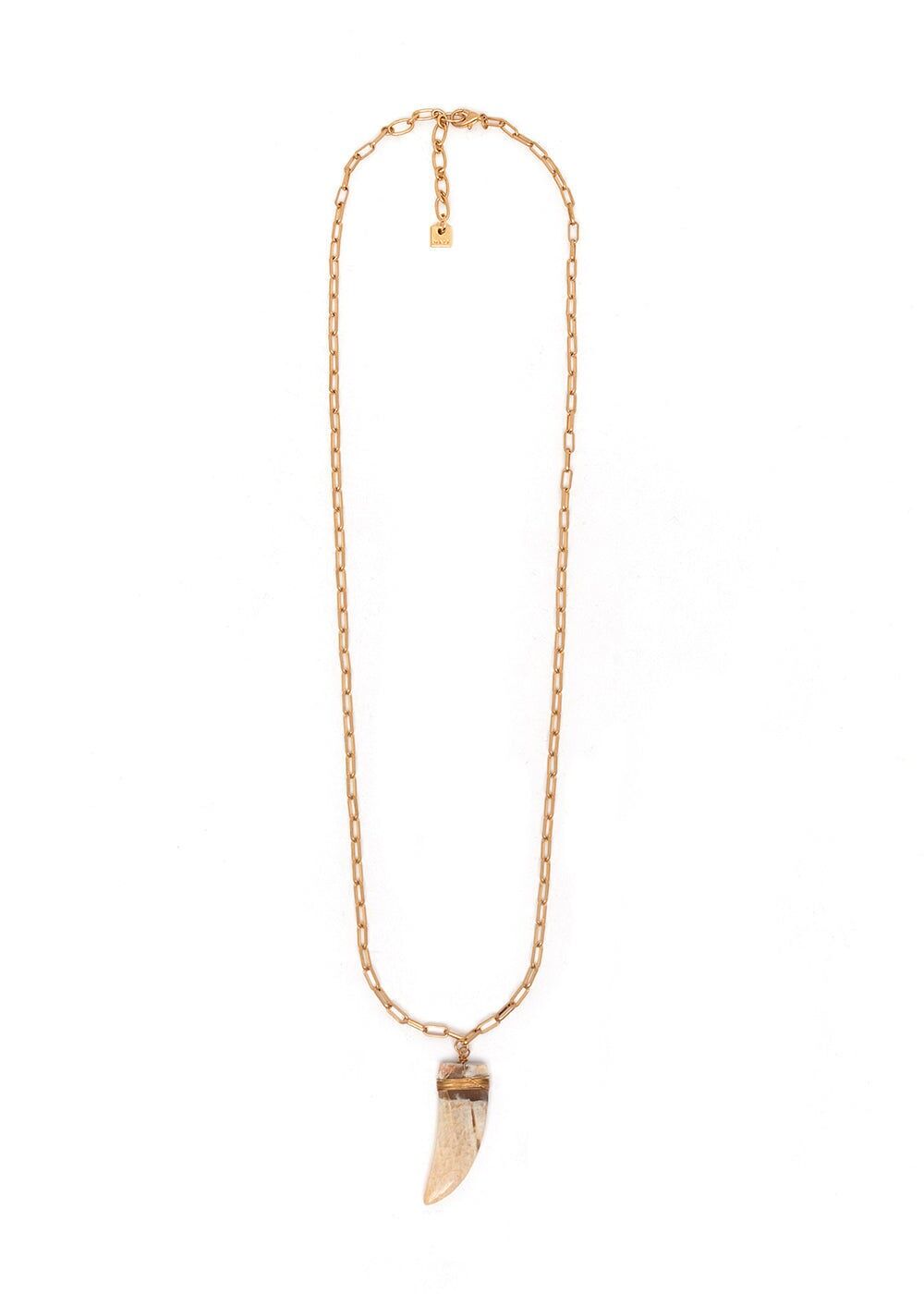 REA NECKLACE WITH IVORY HORN