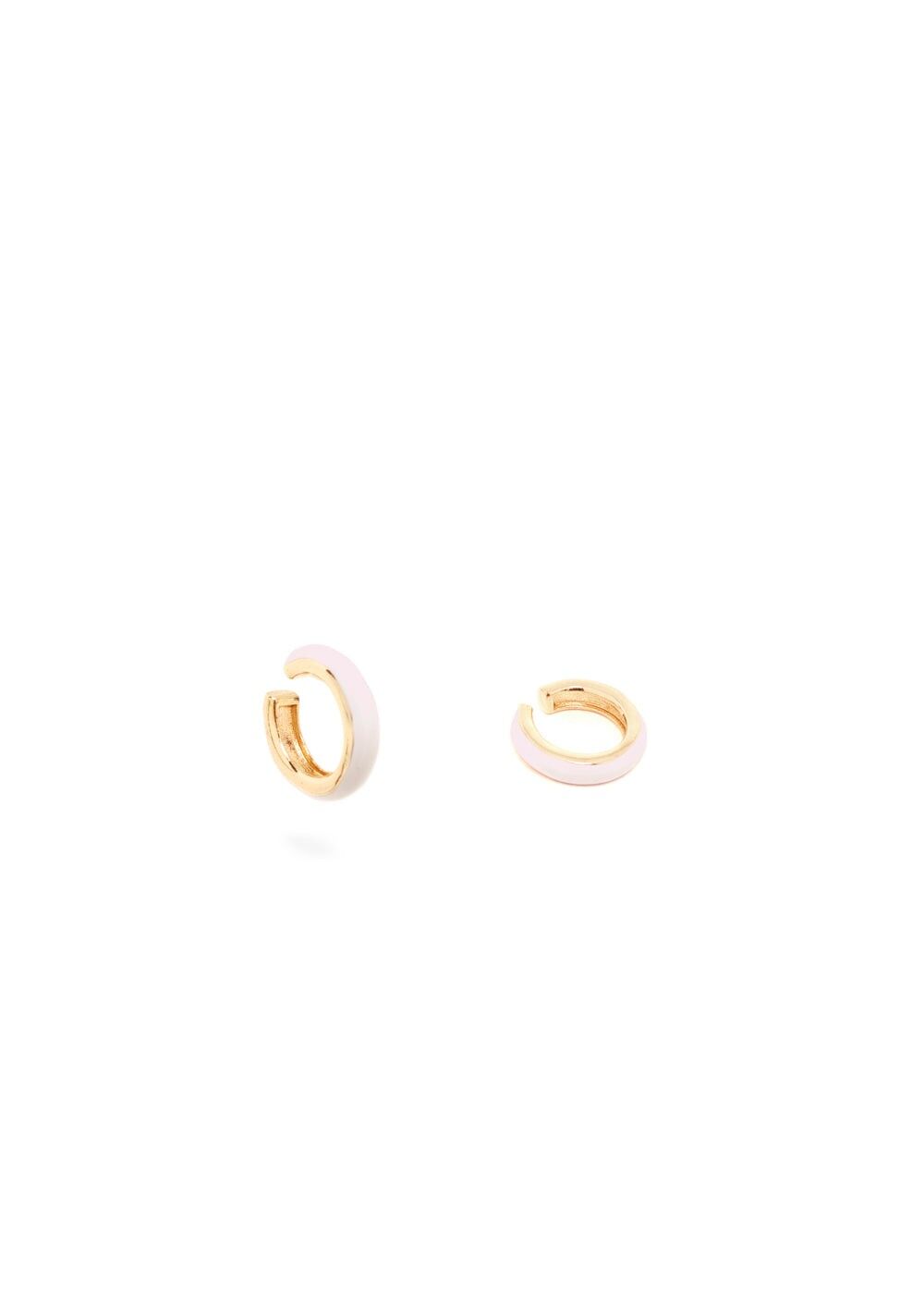 PALMA EARCUFF PINK  ENAMELLED EARRINGS