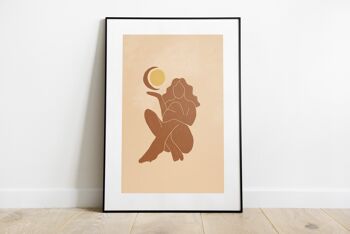 Sun Moon Woman - Art Print (taille A4) 2