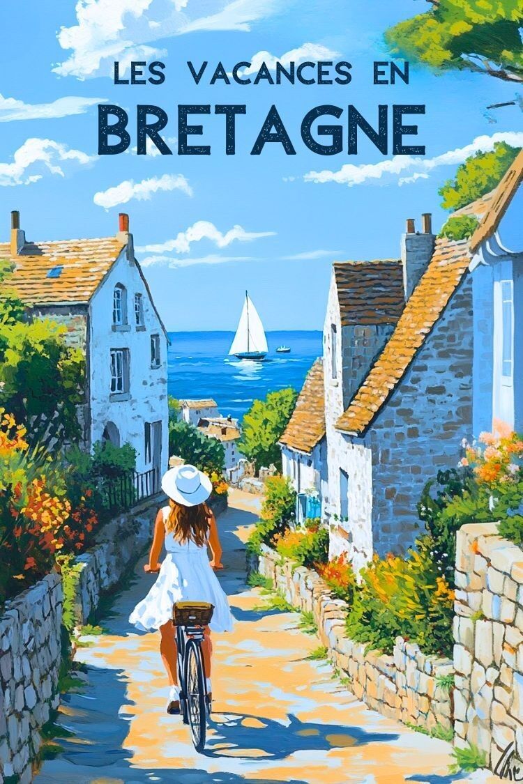Buy wholesale Brittany Retro Vintage Holiday Poster - Sea and