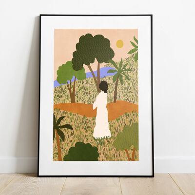 The Unknown Path - Art Print (size A4)