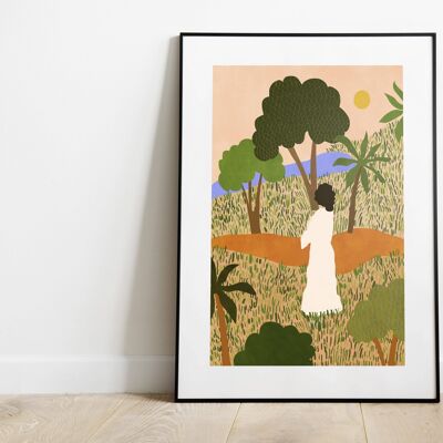 The Unknown Path - Art Print (size A4)