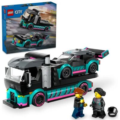Lego City Great Vehicles 60406 Voiture de course et camion transporteur