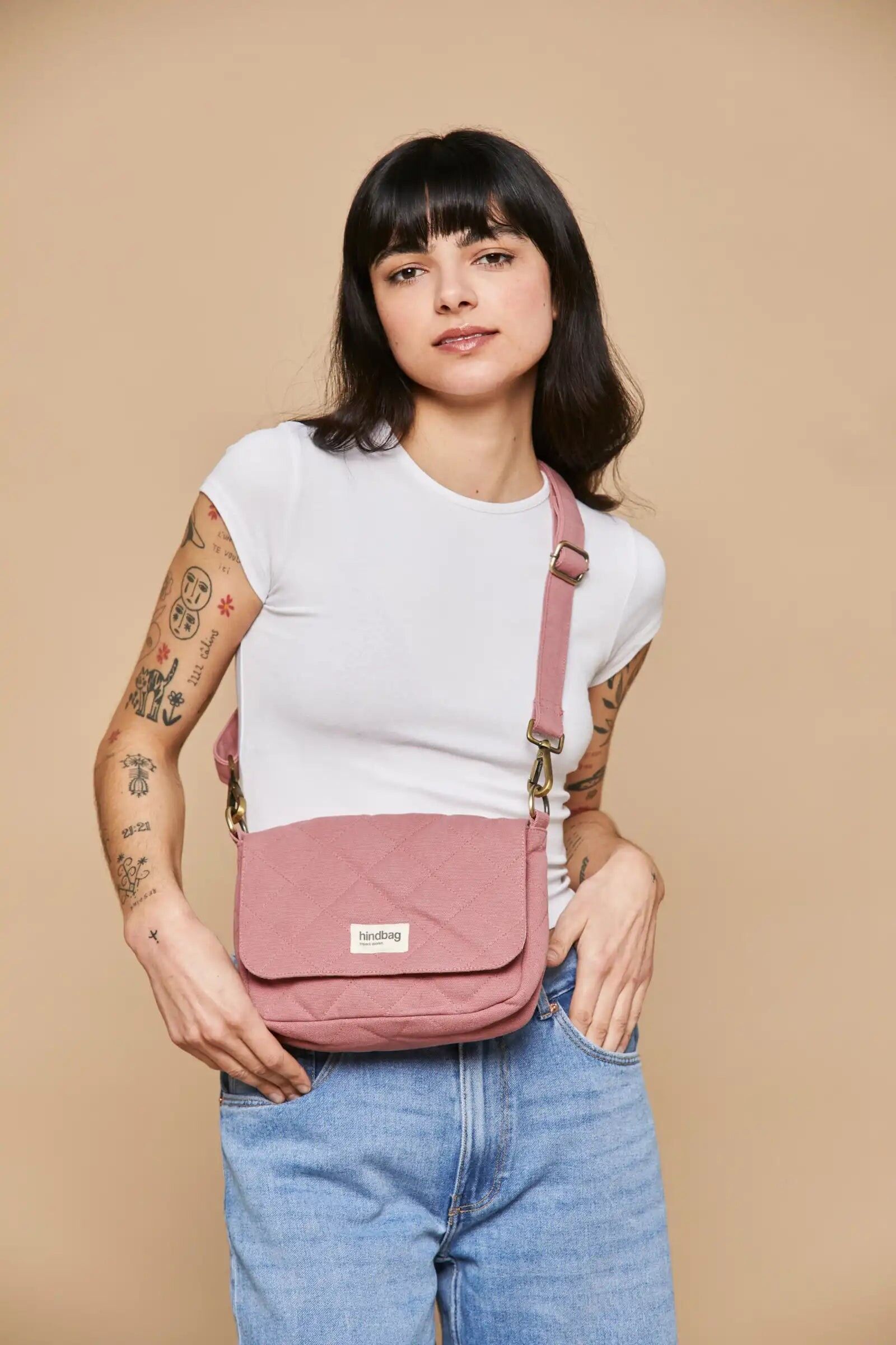 Borsa Margault trapuntata color fard