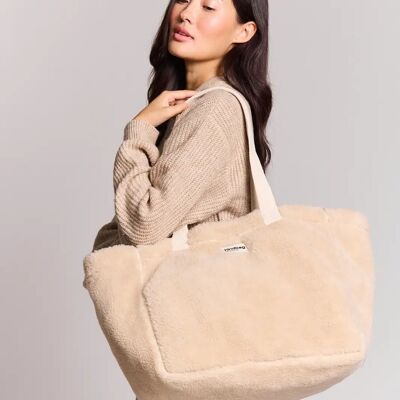 Borsa tote beige Claude Teddy