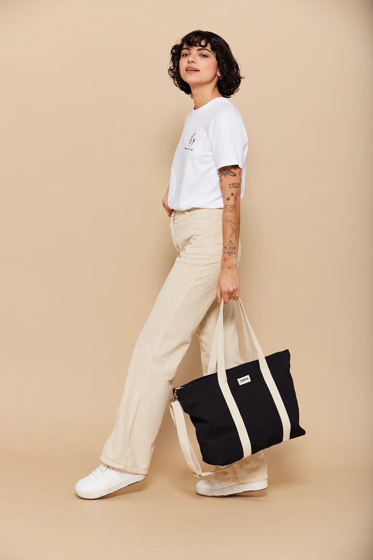 Borsa tote nera Cesar