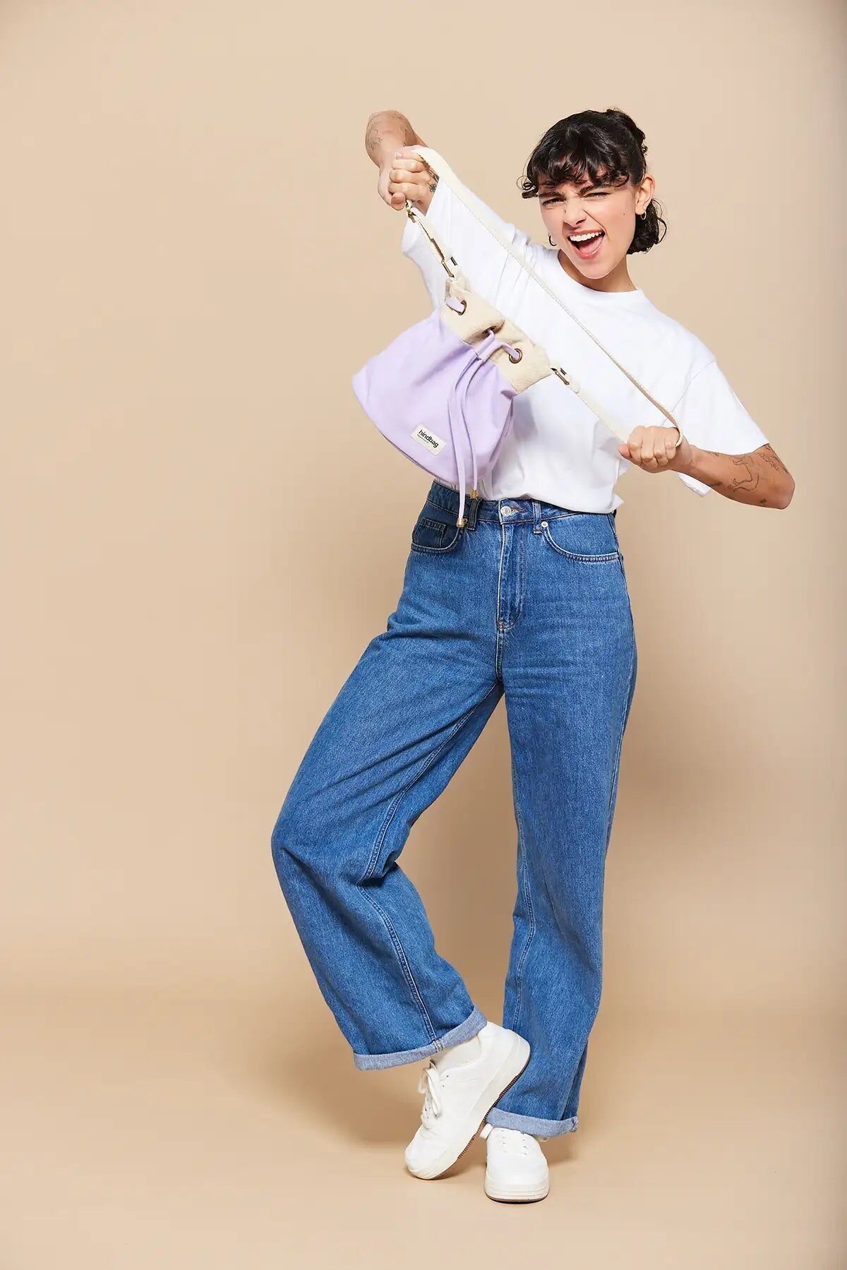 Borsa a secchiello Julie Lilac