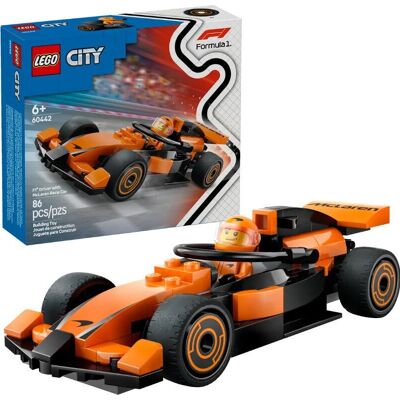 Lego City Formule 1 60442 Pilote de F1® avec voiture de course McLaren