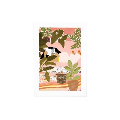 Jamais assez de plantes - Art Print (taille A3)