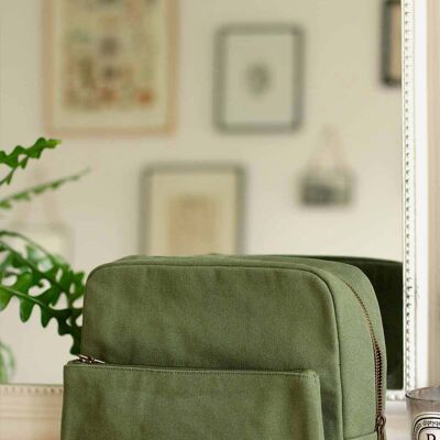 Borsa da toilette Alix Olive XL