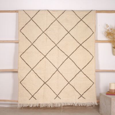 Tappeto Kilim Berbero 240 x 150 cm - Geometrico Marrone