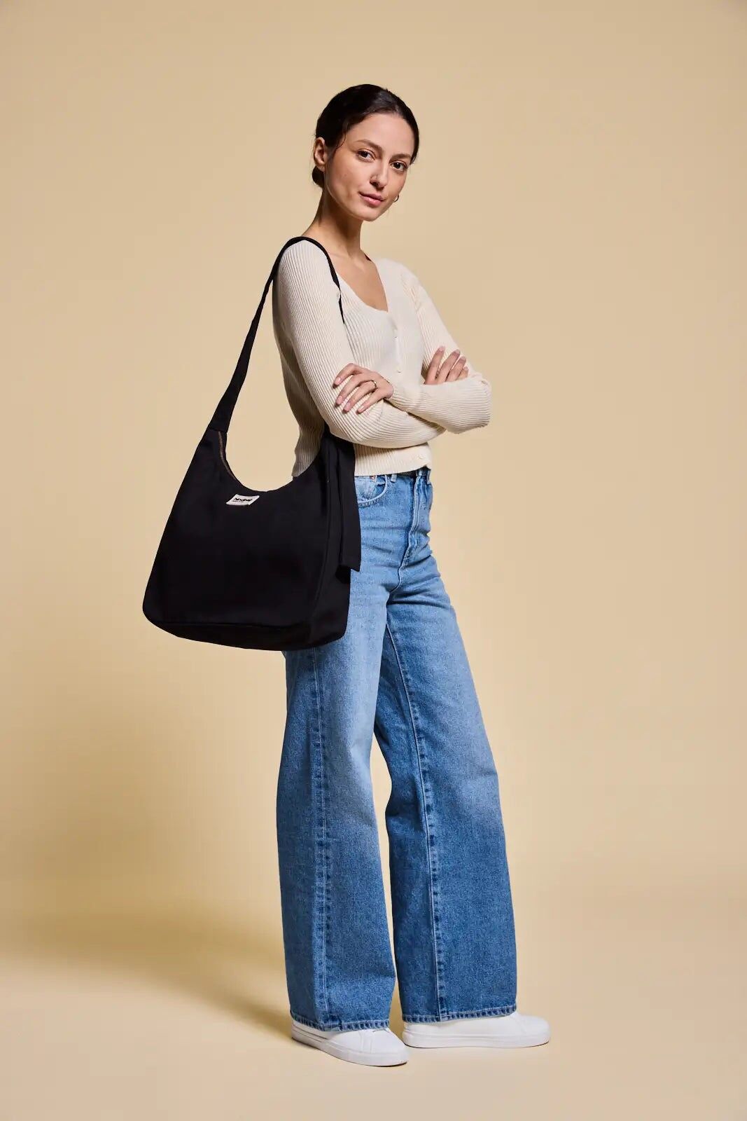 Borsa hobo nera Claire