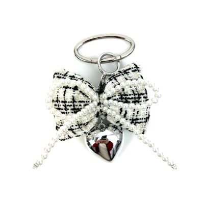 LLAVERO DE BOLSO GRIGRI ULTRA LINDO CON NUDO DE PERLA