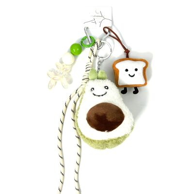 PORTE CLE SAC GRIGRI ULTRA MIGNON AVOCAT ET TOAST