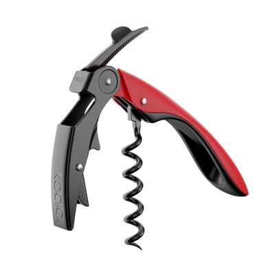 Pop - Tire-bouchon double levier high tech - Rouge - Koala