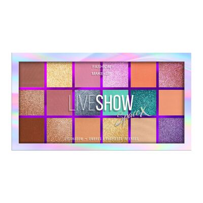 "LIVESHOW" EYESHADOW PALETTE N°08 - SPACE X - FMU