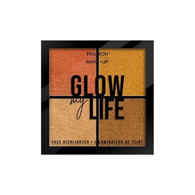 PALETA ILUMINADORA “GLOW MY LIFE” N.° 01 - DORADO - FMU
