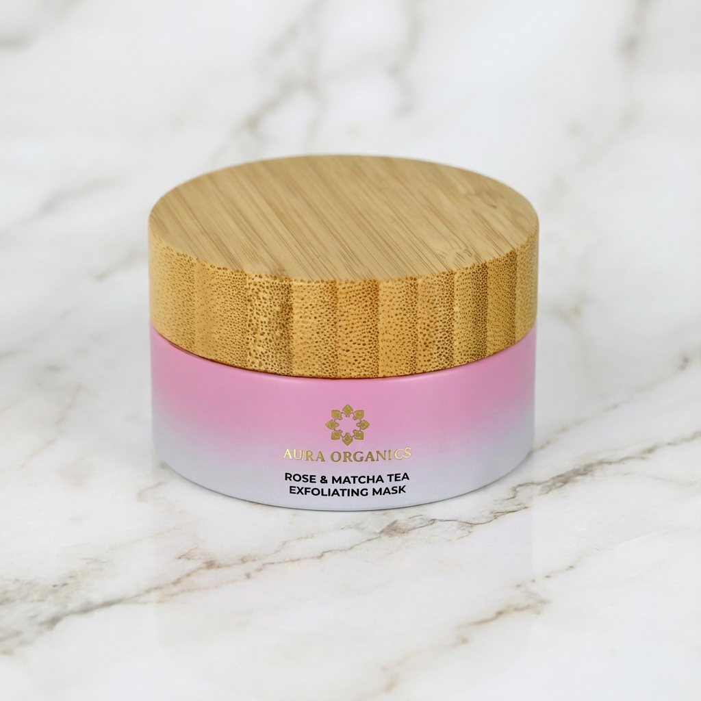 Rose & Matcha Green Tea Antioxidant Rich Healing Face Mask