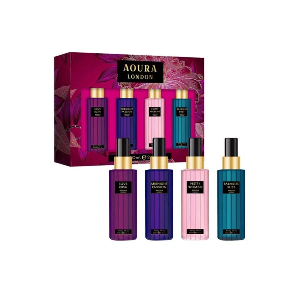 COFANETTO REGALO BODY MIST 4X 60ML - AOURA