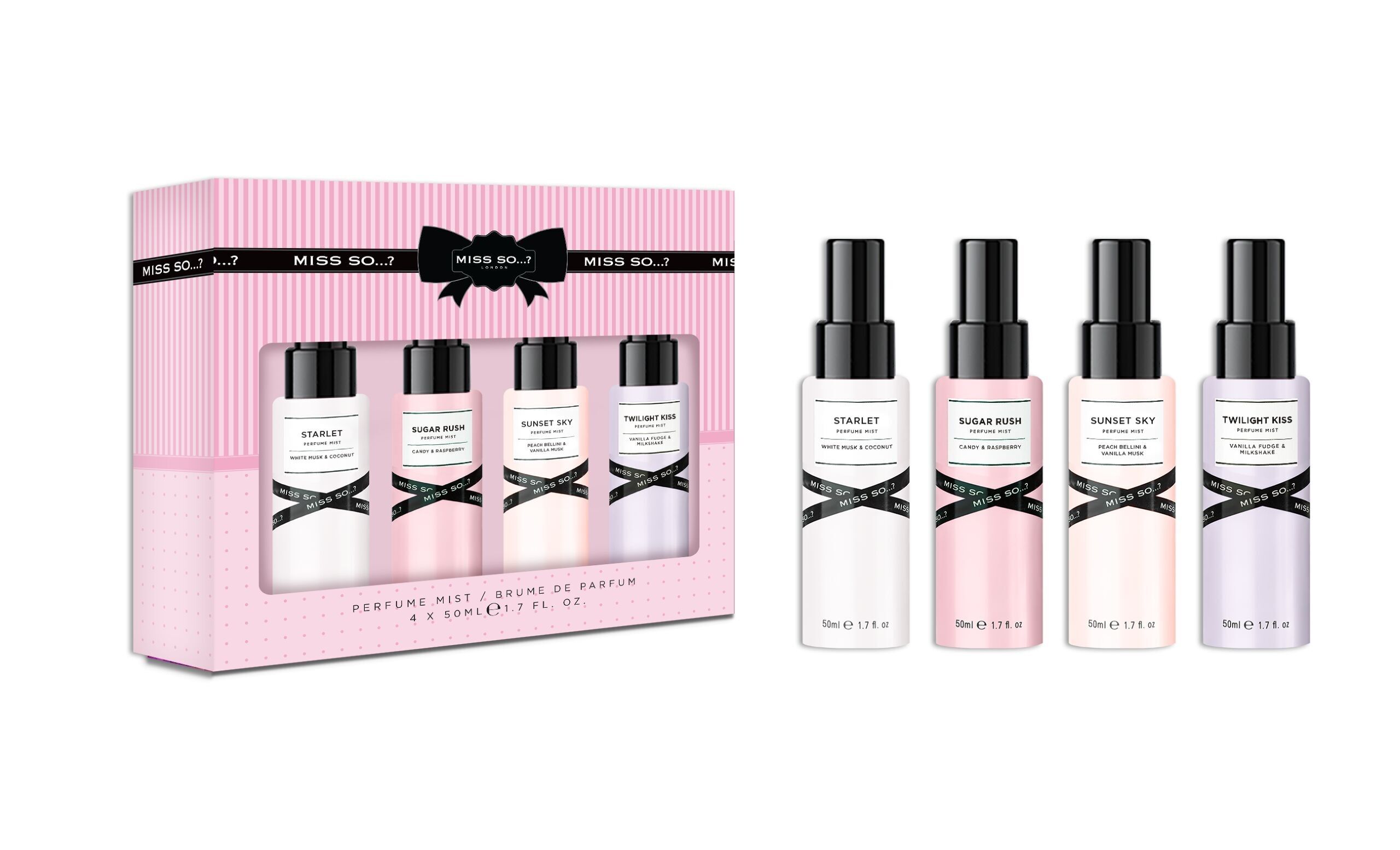 SET DI PROFUMI PER IL CORPO 4 X 50ML - MISS SO...?