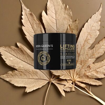MASQUE LIFTING CAPILLAIRE "NIGELLE" OR NOIR SENTEUR OUD - 500 ML - KERA QUEEN'S