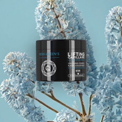 MASQUE LIFTING CAPILLAIRE ULTRA LISSANT, EFFET MIROIR 3D - COLLAGENE, ACIDE HYALURONIQUE & VITA E - 500 ML - KERA QUEEN'S