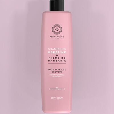 "KERATIN & PRICKLY PEAR" SHAMPOO SULFATE & PARABEN FREE - 500 ML - KERA QUEEN'S