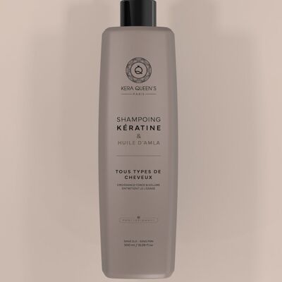 "KERATIN & AMLA OIL" SHAMPOO SULFATE & PARABEN FREE - 500 ML - KERA QUEEN'S