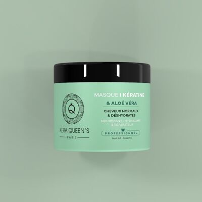 KERATIN & ALOE VERA HAIR MASK SULFATE & PARABEN FREE - 500 ML - KERA QUEEN'S