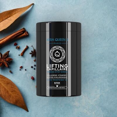 MASCHERA CAPELLI ULTRA LISCIANTE, EFFETTO SPECCHIO 3D - A BASE DI COLLAGENE, ACIDO IALURONICO E VITAMINA E - 1000 ML - KERA QUEEN'S