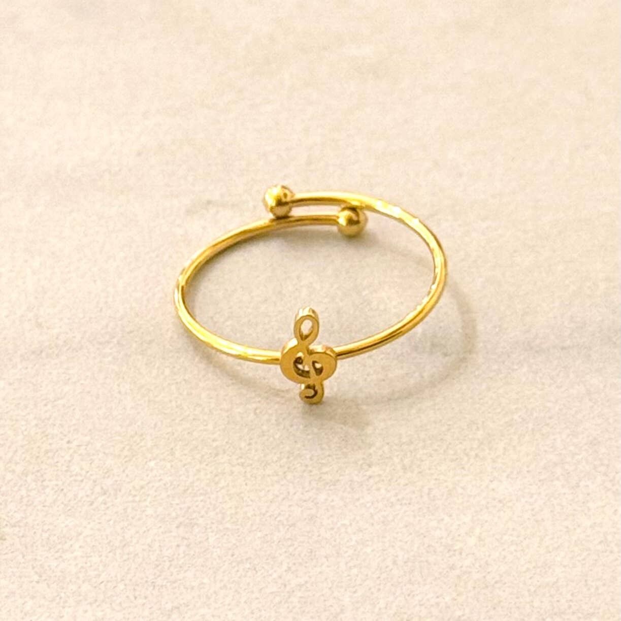 Violinschlüssel Minimal Ring