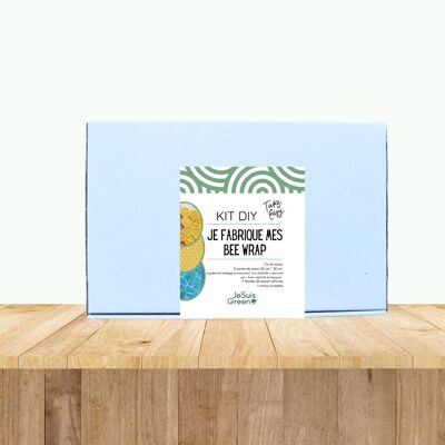 Kit fai da te per pellicole adesive - Pellicola alimentare riutilizzabile in cera d'api >> 2 pellicole adesive da 30 cm