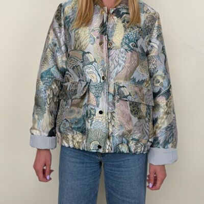 BLOUSON À MOTIF JACQUARD MÉTALLISÉ (3575)
