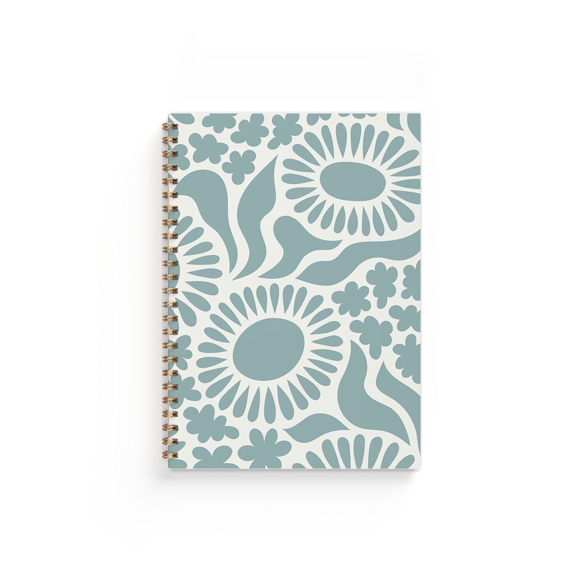 Anteckningsbok A5 Blom Aqua