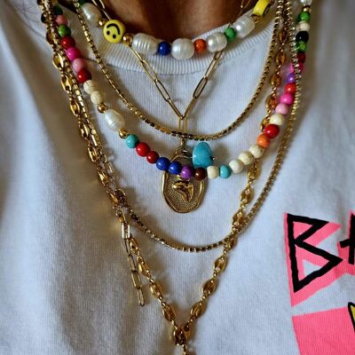 Collar en capas: look boho glam
