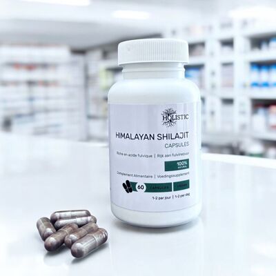 Capsule di Shilajit dell'Himalaya 60 pz - Qualità Premium, SPF, certificate CNK | Olistico