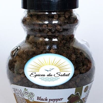 Black peppercorns - 90 gr bottle