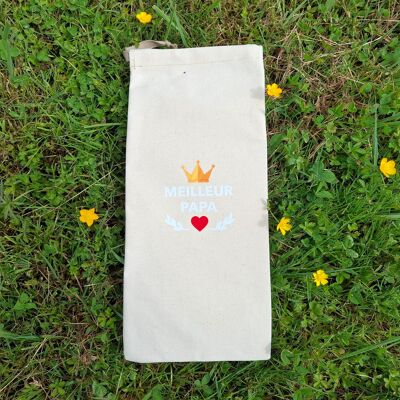 Ecru espadrille pouch - personalized PAPA