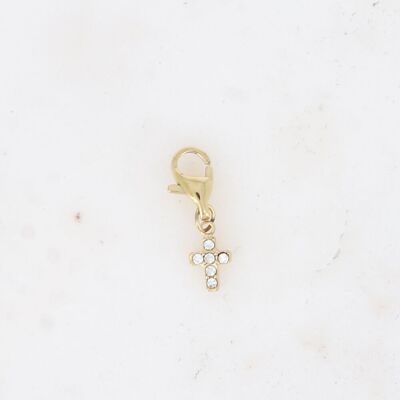 Charm - croix et oxyde de zirconium