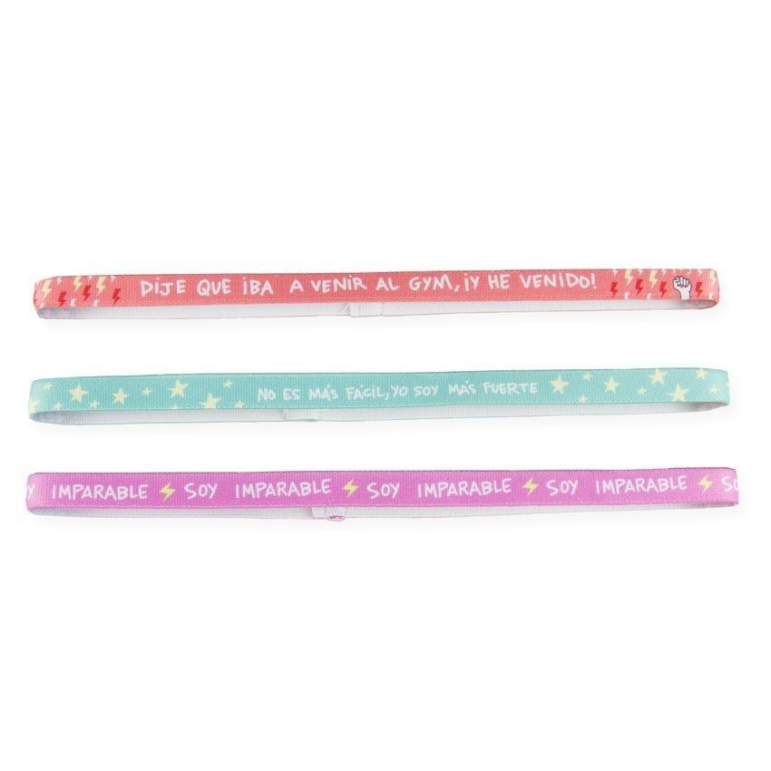Confezione da 3 elastici per capelli - Sono inarrestabile
