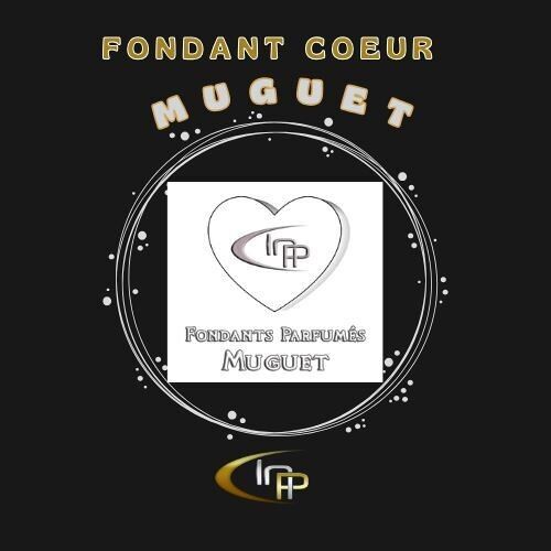 Fondente a forma di cuore di mughetto bianco