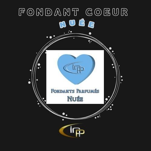 Fondente cuore blu nuvoloso