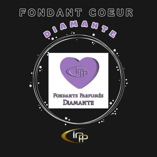 Fondente a forma di cuore di diamante viola