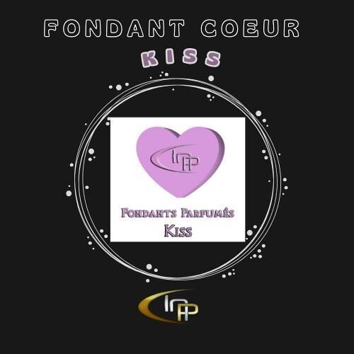 Cuore di fondente con rosa e bacio