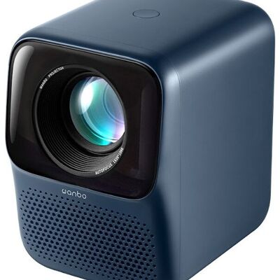Wanbo T2 Max New Projector LCD Full HD LED Lamp with Wi-Fi and Built-in Speakers Blue