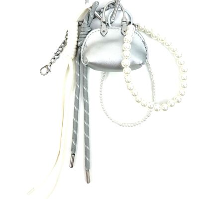 PORTE CLE SAC GRIGRI ULTRA MIGNON MINI SAC PERLE