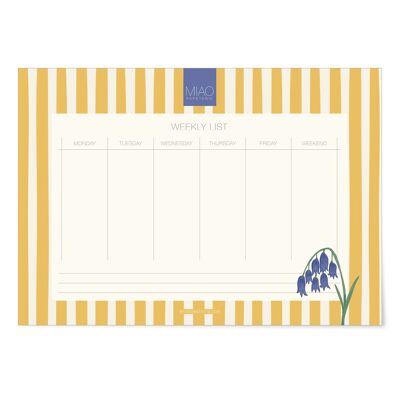 Rayures joyeuses | Liste hebdomadaire