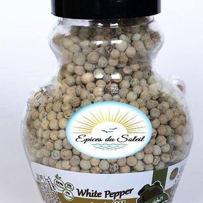 White peppercorns - 120 gr bottle
