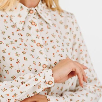 AZURI floral print shirt