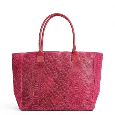Bolso de cuero LOLA Fuxia